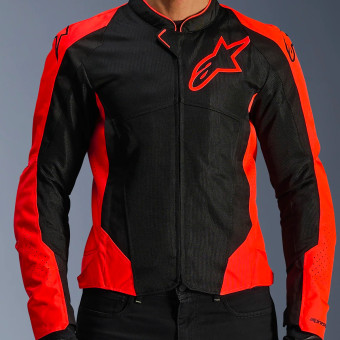 Alpinestars Viper Air V4 Rojo Fluo Negro