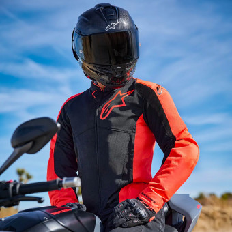 Alpinestars Viper Air V4 Rojo Fluo Negro