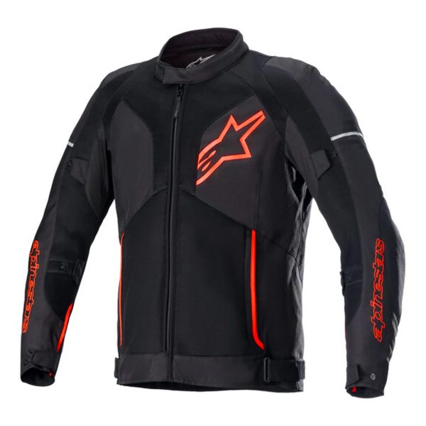Cazadora moto Alpinestars Viper V3 Air Negro Rojo Fluo