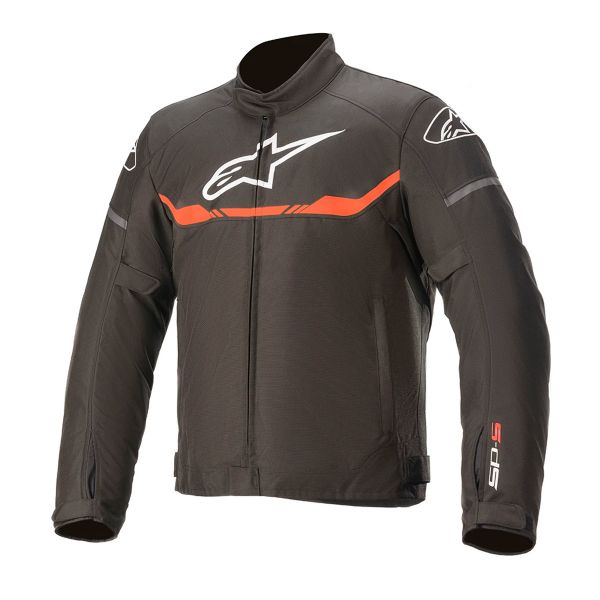 Cazadora moto Alpinestars Youth T-SPS Waterproof Negro Rojo Fluo Cazadora moto Alpinestars Youth T-SPS Waterproof Negro Rojo Fluo