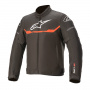 Cazadora moto Alpinestars Youth T-SPS Waterproof Negro Rojo Fluo