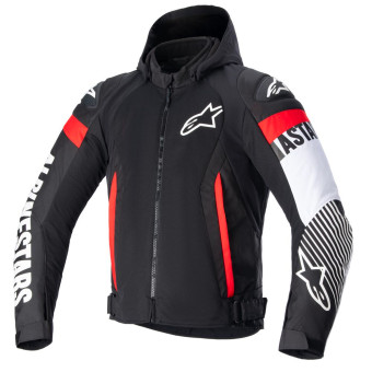 Cazadora moto Alpinestars Zaca Air Black White Red Fluo