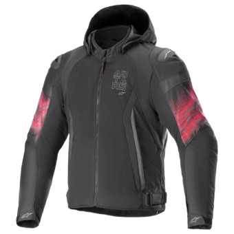 Cazadora moto Alpinestars Zaca Air Venom WP Black Bright Red