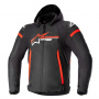 Cazadora moto Alpinestars Zaca Impermeable Negro Rojo Brillante Blanco