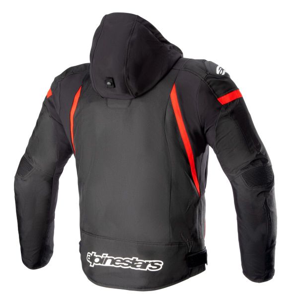 Alpinestars Zaca Impermeable Negro Rojo Brillante Blanco
