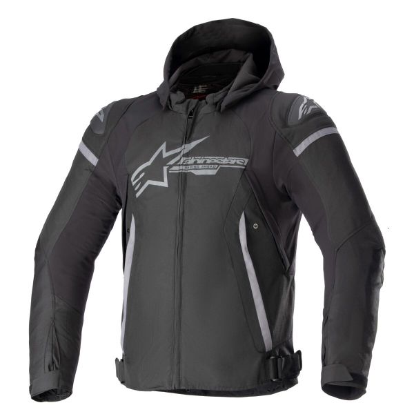 Cazadora moto Alpinestars Zaca Impermeable Negro Gris Oscuro Cazadora moto Alpinestars Zaca Impermeable Negro Gris Oscuro