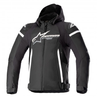 Cazadora moto Alpinestars Zaca Waterproof Black White
