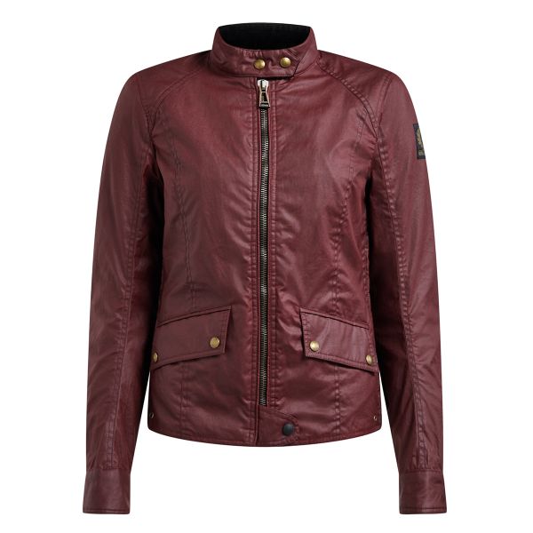 Cazadora moto Belstaff Antrim Lady Wax Coton Red Cardinal