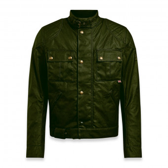 Cazadora moto Belstaff Brooklands 2.0 Wax Olive Green Cazadora moto Belstaff Brooklands 2.0 Wax Olive Green