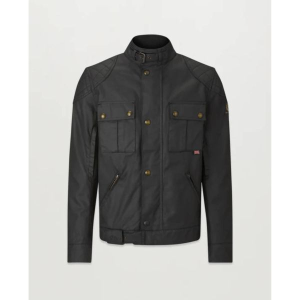 Cazadora moto Belstaff Chaqueta Brooklands Cera 8oz Negro Cazadora moto Belstaff Chaqueta Brooklands Cera 8oz Negro