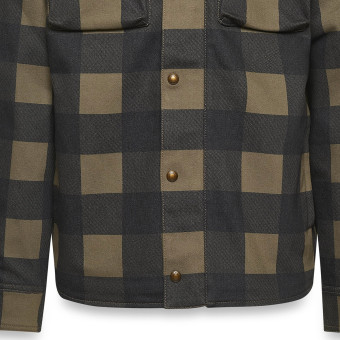 Belstaff Camisa Mansion Olive Black