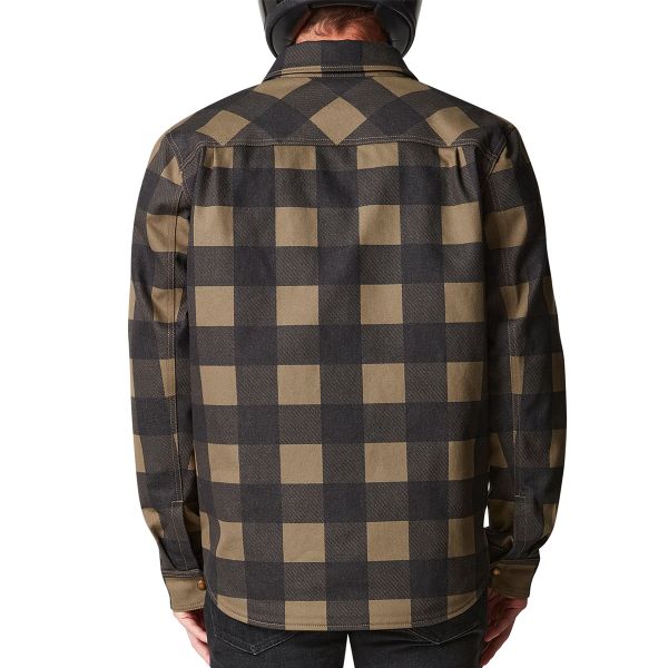 Belstaff Camisa Mansion Olive Black