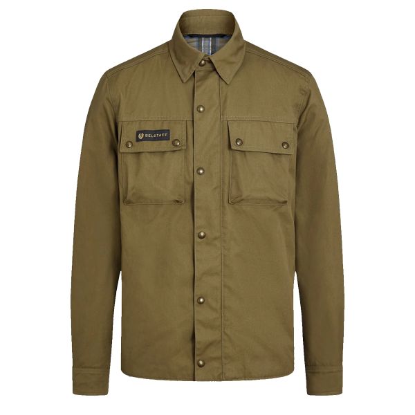 Cazadora moto Belstaff Camisa Mansion Olive