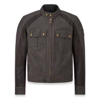 Cazadora moto Belstaff Temple Coton Wax Mahogany