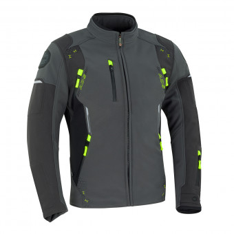 Cazadora moto Bering Diskor Grey Fluo
