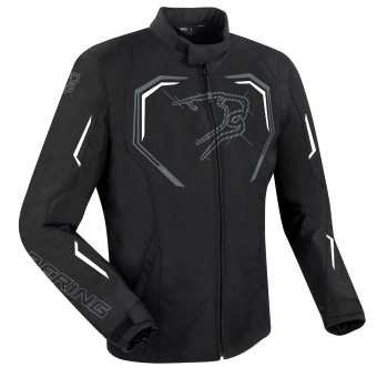 Cazadora moto Bering Dundy Black White
