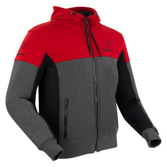 Cazadora moto Bering Hoodiz Vented Anthracite Red