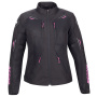 Cazadora moto Bering Lady Brazilia 3 en 1 Negro Fucsia