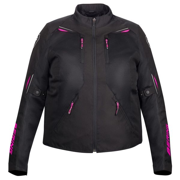 Cazadora moto Bering Lady Brazilia QS Negro Fucsia