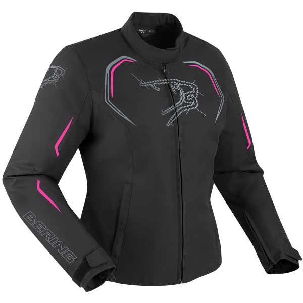 Cazadora moto Bering Lady Dundy Black Fuchsia