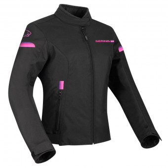 Cazadora moto Bering Lady Riva Black Fuchsia