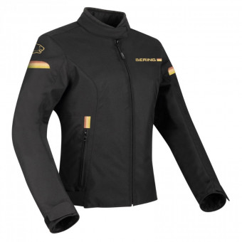 Cazadora moto Bering Lady Riva Black Gold