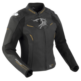 Cazadora moto Bering Lady Snap Black Gold
