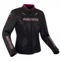 Cazadora moto Bering Lady Volga Black Fuchsia