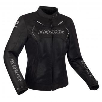 Cazadora moto Bering Lady Volga Black White
