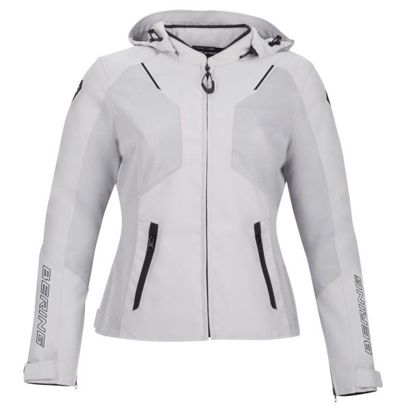 Cazadora moto Bering Lady Wing Gris claro