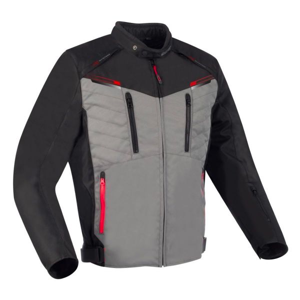 Cazadora moto Bering Otago Black Grey