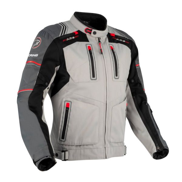 Cazadora moto Bering Portland Black Grey