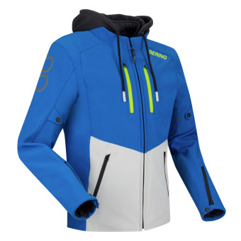 Cazadora moto Bering Rotor Blue Light Grey
