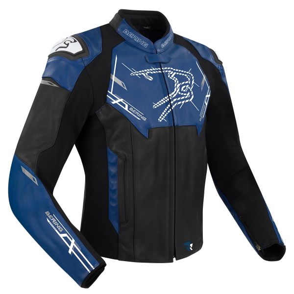 Cazadora moto Bering Snap Black Blue Cazadora moto Bering Snap Black Blue
