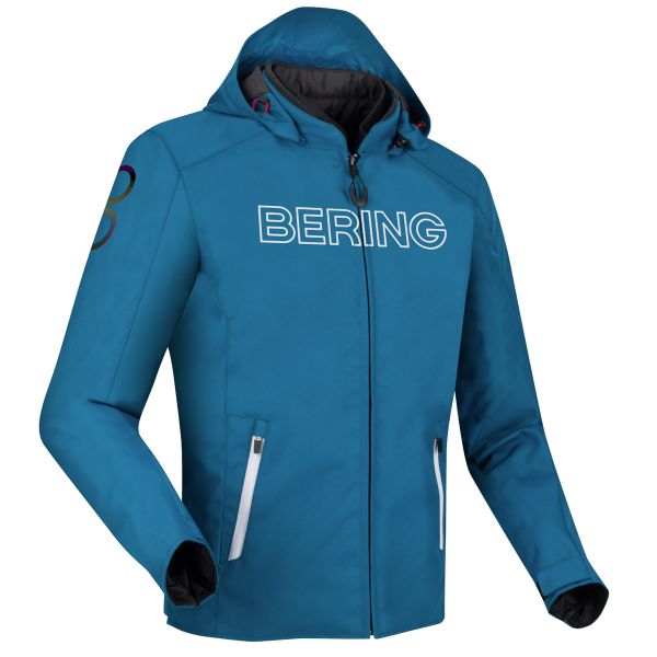 Cazadora moto Bering Warwick Blue White