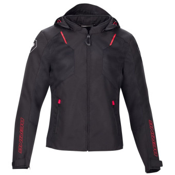 Cazadora moto Bering Wing Negro Rojo