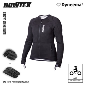 Cazadora moto Bowtex Elite Shirt Se�oras V2 Negra