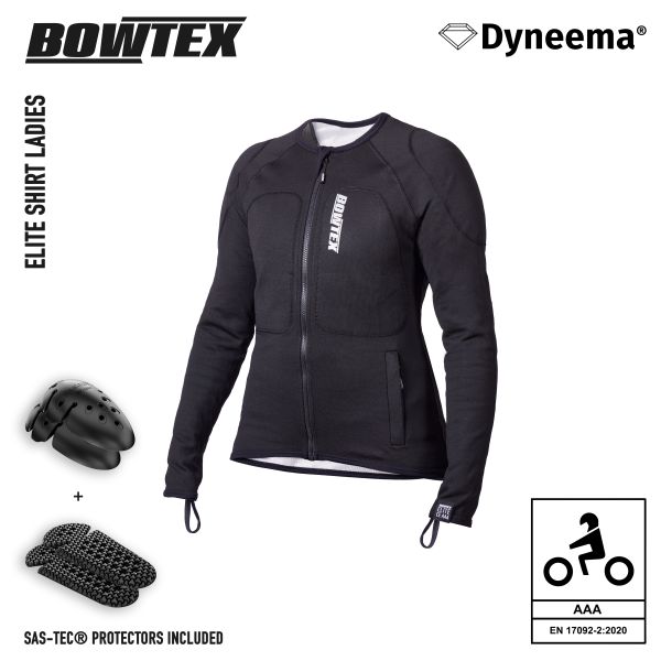 Cazadora moto Bowtex Elite Shirt Se�oras V2 Negra
