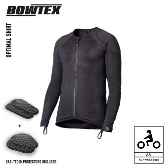 Cazadora moto Bowtex Optimal Shirt Negra