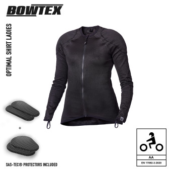 Cazadora moto Bowtex Optimal Shirt Ladies Negra