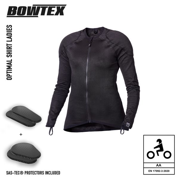 Cazadora moto Bowtex Optimal Shirt Ladies Negra