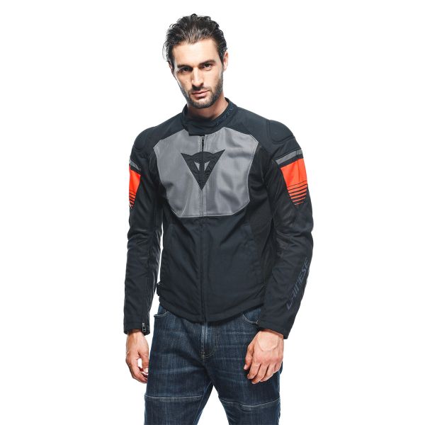 Dainese Air Fast Tex Black Grey Fluo Red