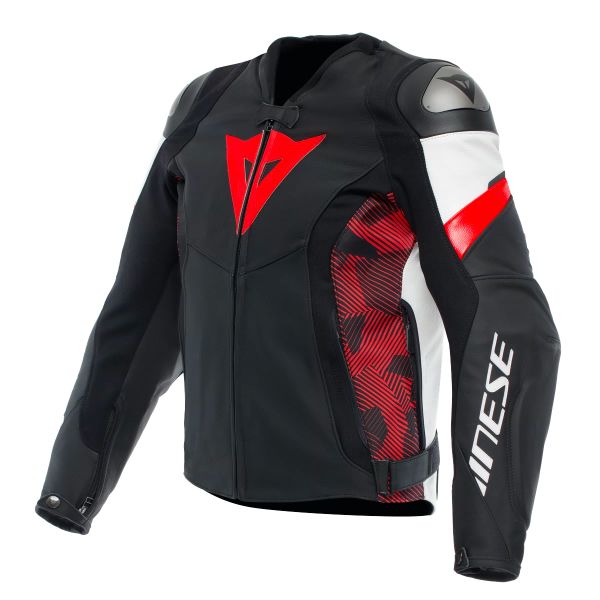Cazadora moto Dainese Avro 5 Black Red Lava White Cazadora moto Dainese Avro 5 Black Red Lava White