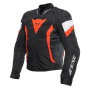 Cazadora moto Dainese Avro 5 Tex Black Red Fluo White
