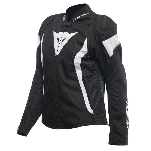 Cazadora moto Dainese Avro 5 Tex Woman Black White Black