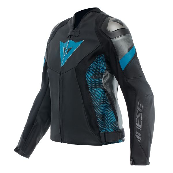 Cazadora moto Dainese Avro 5 Woman Black Teal Anthracite