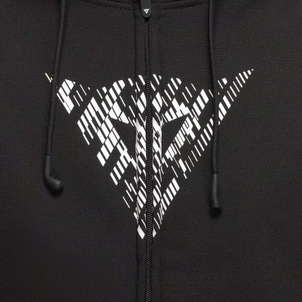 Dainese Bovisa Safety Hoodie Full Zip Black White