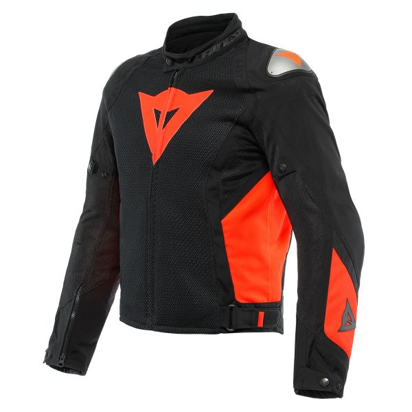 Cazadora moto Dainese Energyca Air Tex Black Fluo Red