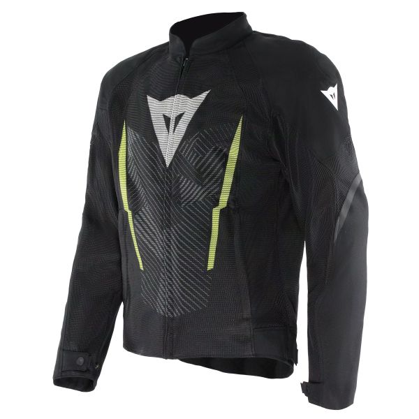 Cazadora moto Dainese Herosphere Air Tex Black White Yellow Fluo