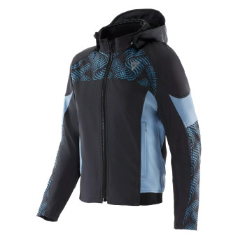 Cazadora moto Dainese Ignite 2 Tex Mujer Negro Azul Espejismo